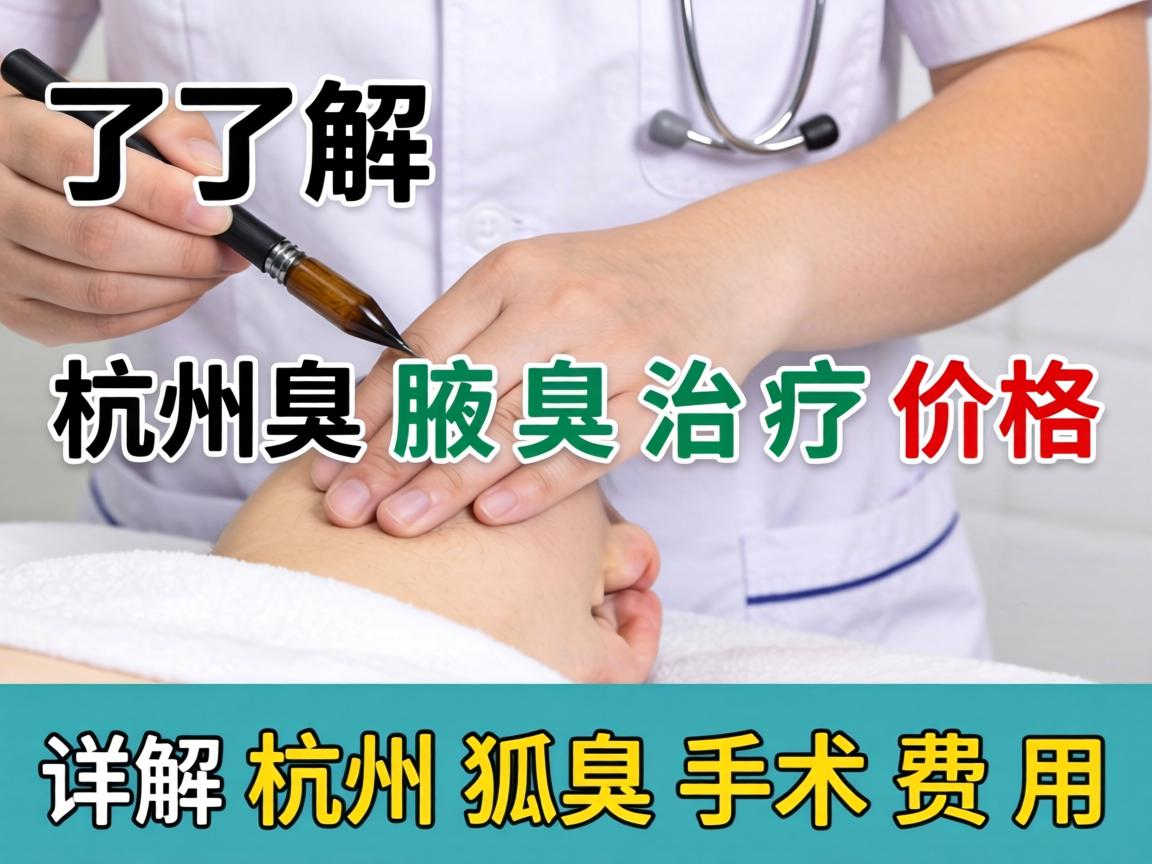 了解杭州腋臭治疗价格 详解杭州狐臭手术费用