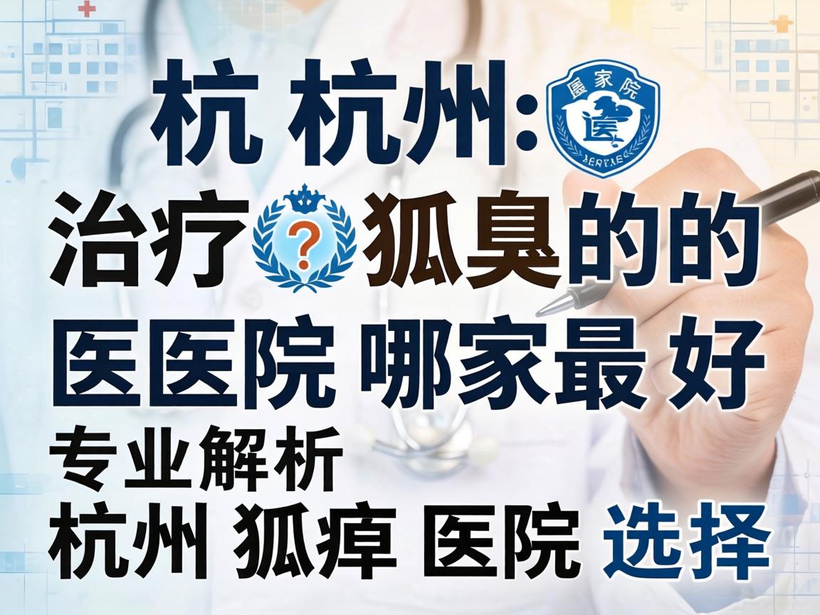 杭州治疗狐臭的医院哪家最好？专业解析杭州狐臭医院选择