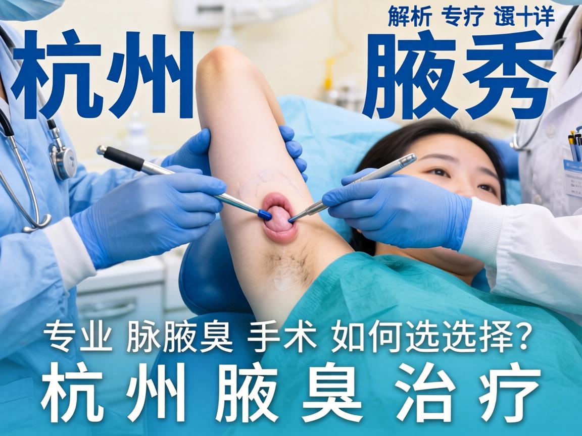 杭州腋秀解析，专业腋臭手术如何选择？详解杭州腋臭治疗