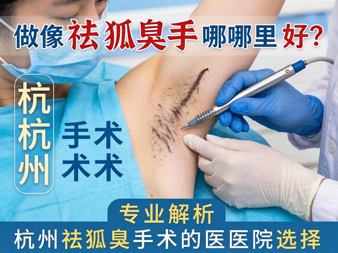 杭州做祛狐臭手术哪里好？专业解析杭州祛狐臭手术的医院选择