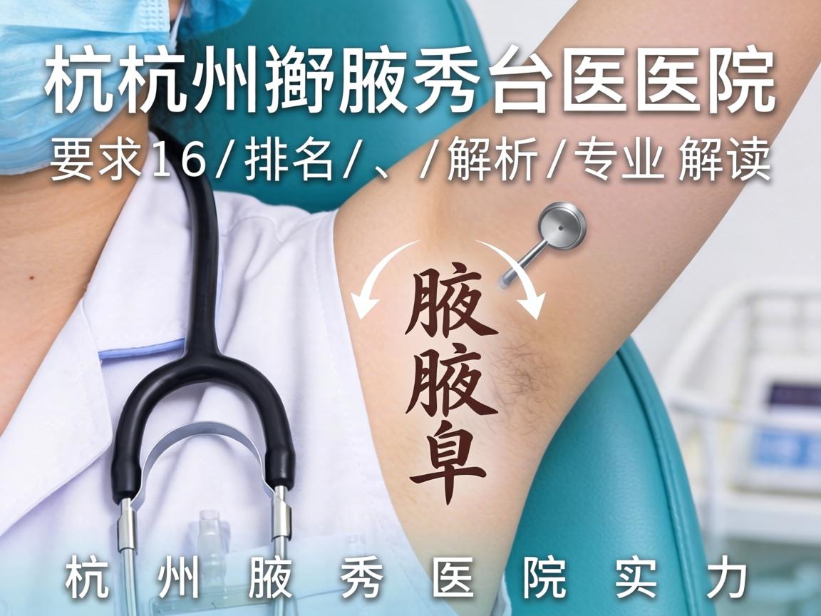 杭州腋秀医院排名解析,专业解读杭州腋秀医院实力 杭州腋秀医院排名解析,专业解读杭州腋秀医院实力