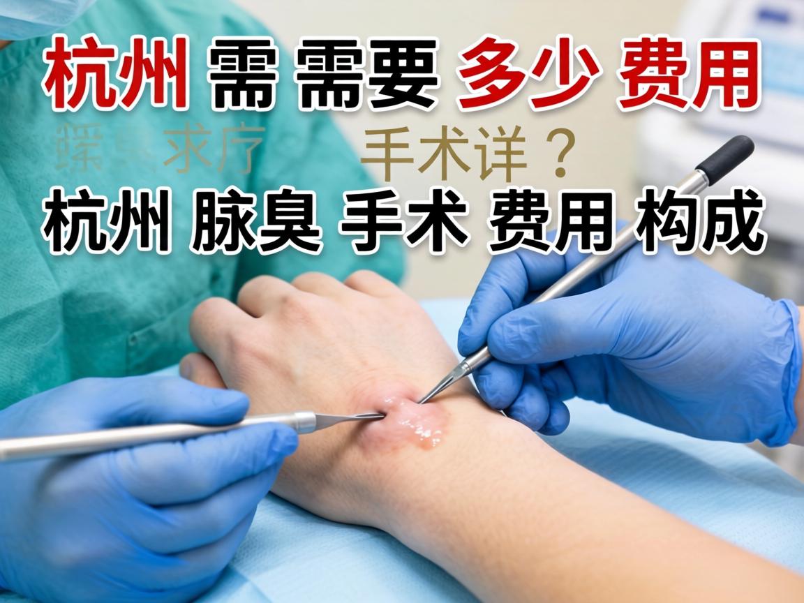 杭州腋臭手术需要多少费用？详解杭州腋臭手术费用构成