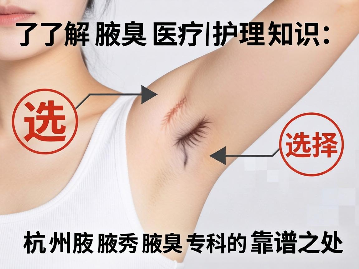 了解腋臭医疗护理知识，选择杭州腋秀腋臭专科的靠谱之处