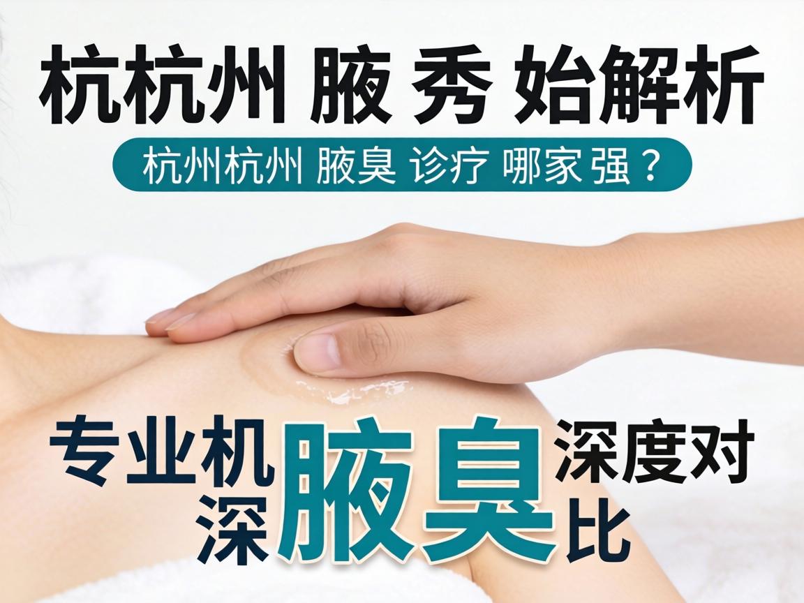 杭州腋秀解析，杭州腋臭诊疗哪家强？专业机构深度对比