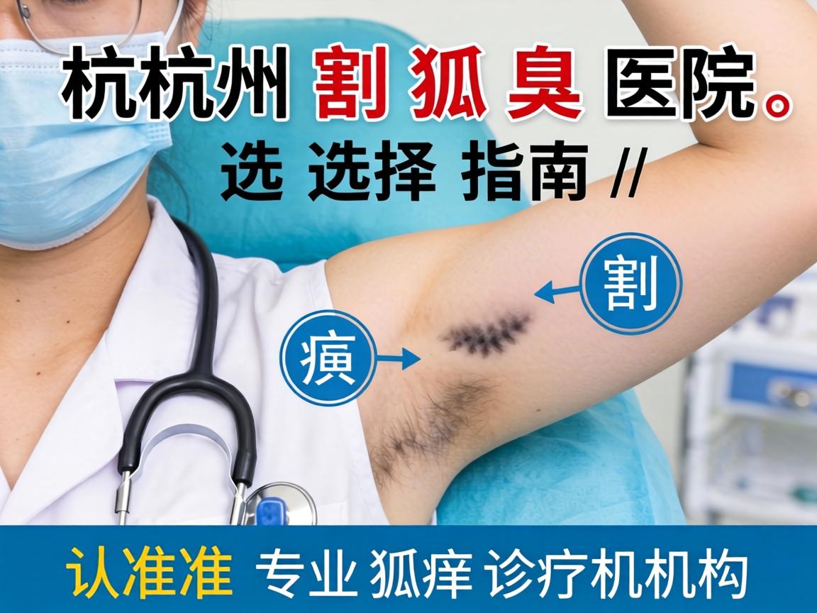 杭州割狐臭医院选择指南，认准专业狐臭诊疗机构