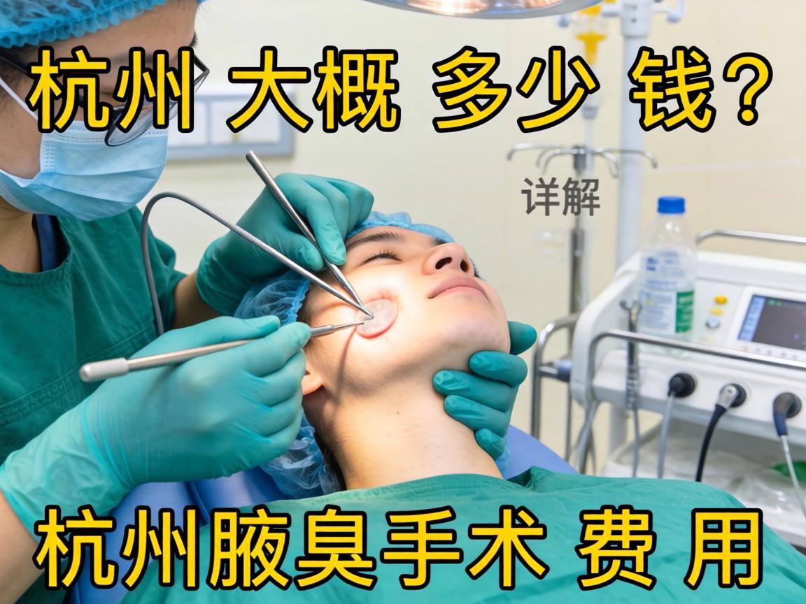杭州腋臭手术大概多少钱？详解杭州腋臭手术费用