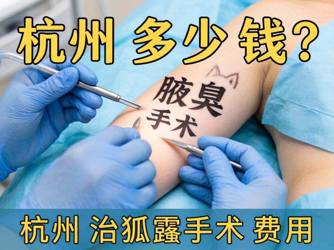 杭州腋臭手术多少钱？详解杭州治狐臭手术费用