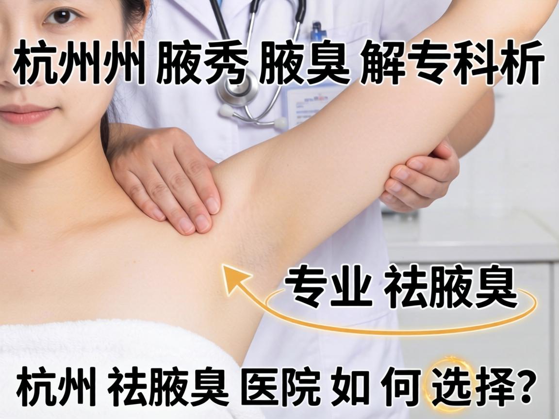杭州腋秀腋臭专科解析，专业祛腋臭，杭州祛腋臭医院如何选择？