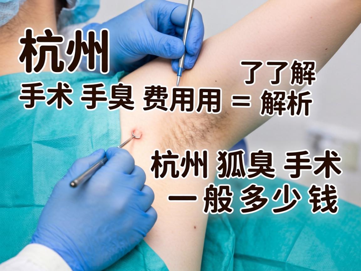 杭州狐臭手术费用解析，了解杭州狐臭手术一般多少钱
