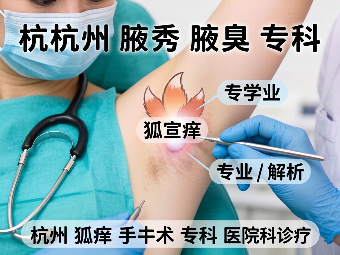 杭州腋秀腋臭专科，专业解析杭州狐臭手术专科医院的科学诊疗