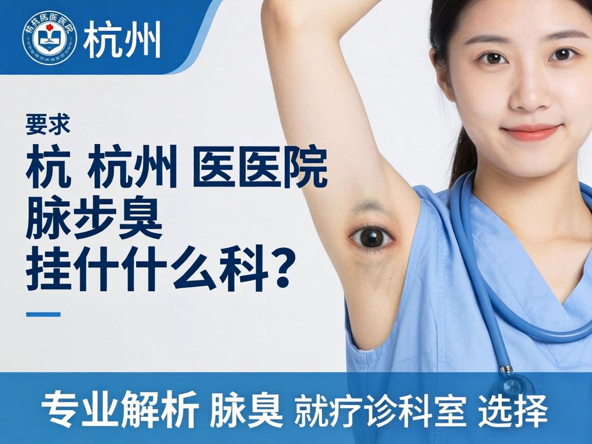 杭州医院腋臭挂什么科？专业解析腋臭就诊科室选择
