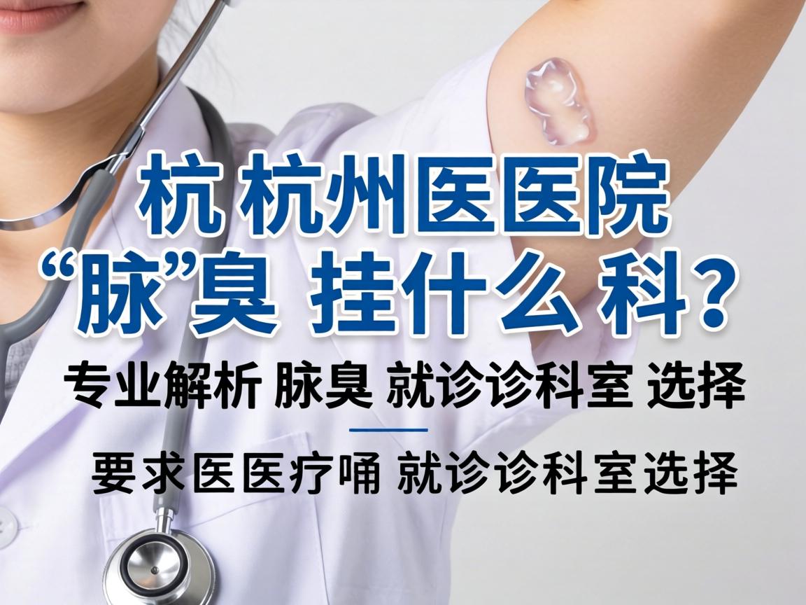 杭州医院腋臭挂什么科？专业解析腋臭就诊科室选择