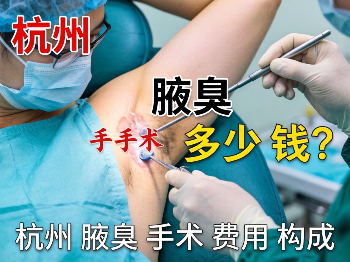 杭州腋臭手术多少钱？详解杭州腋臭手术费用构成