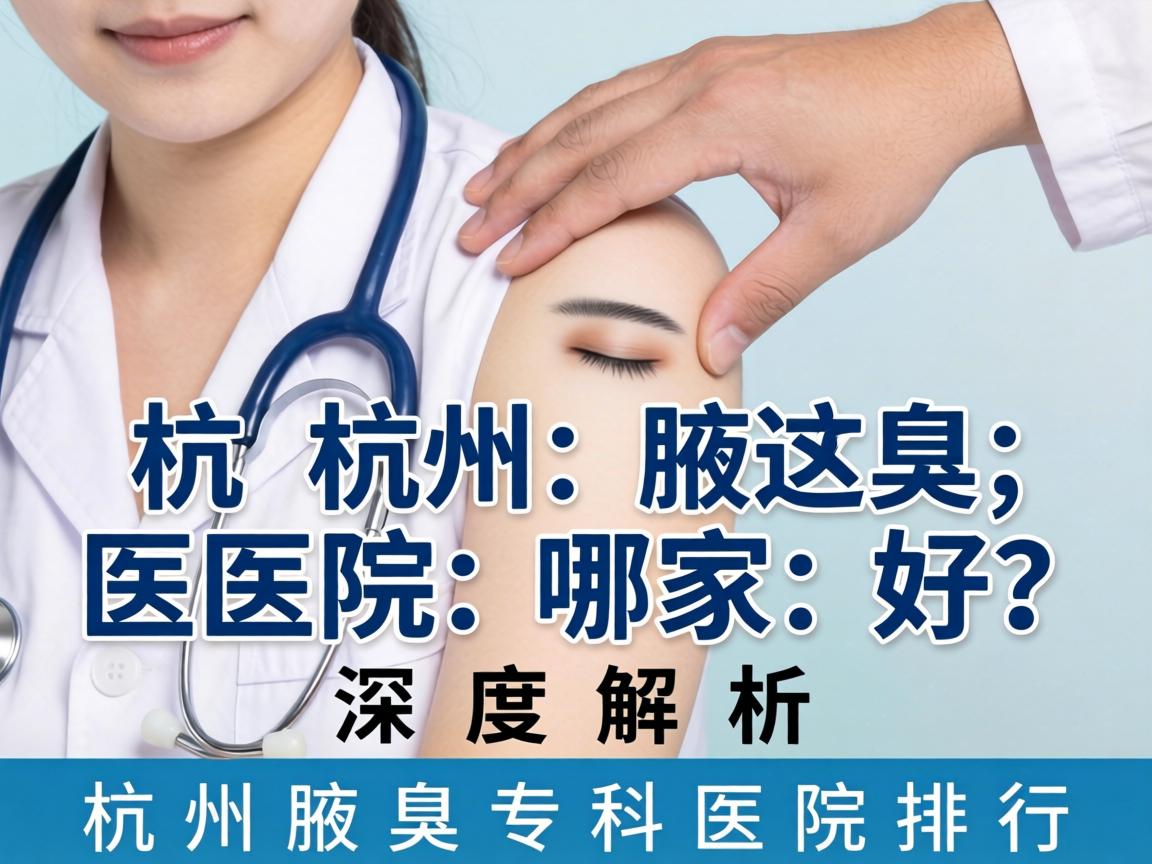 杭州腋臭医院哪家好？深度解析杭州腋臭专科医院排行