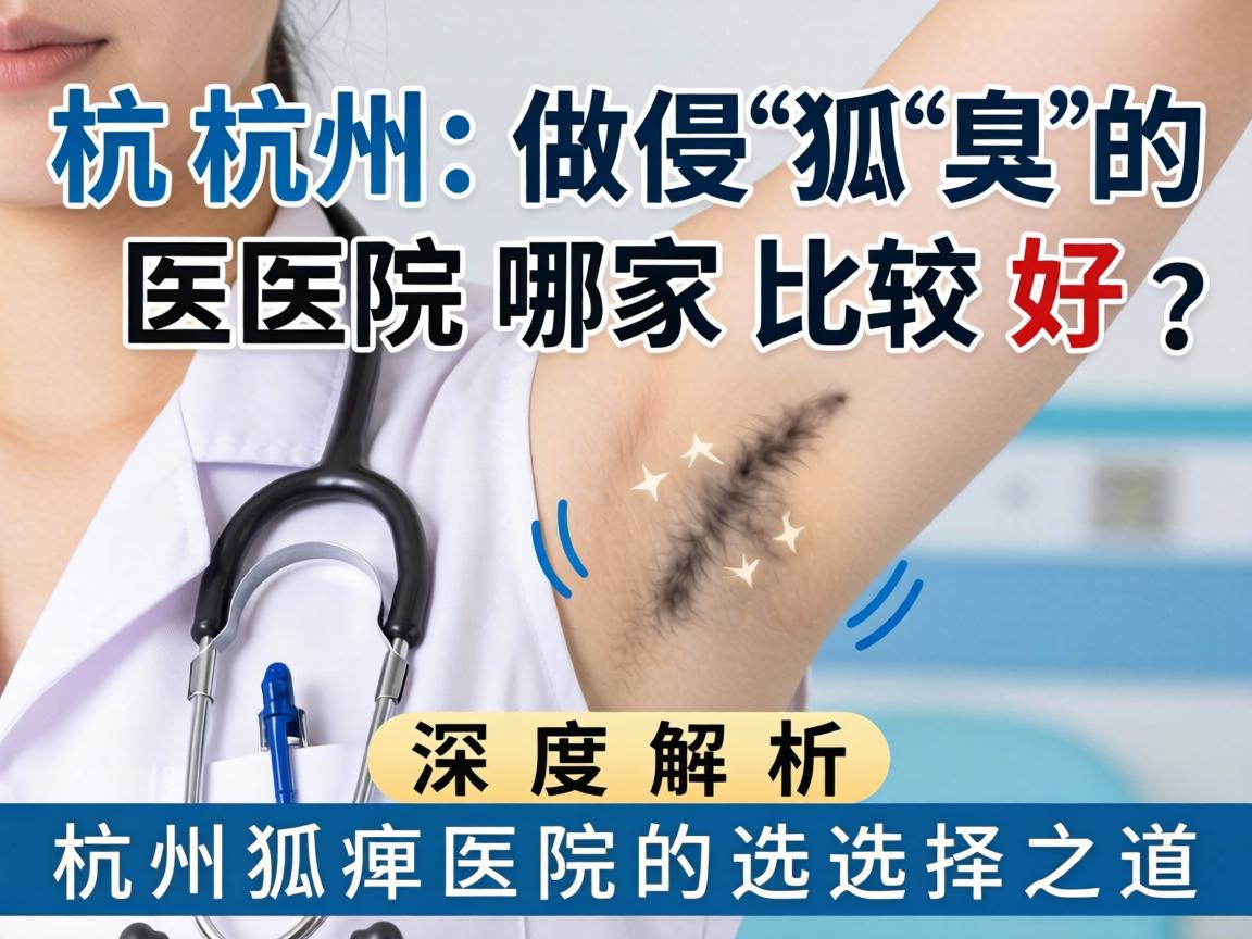 杭州做狐臭的医院哪家比较好？深度解析杭州狐臭医院的选择之道