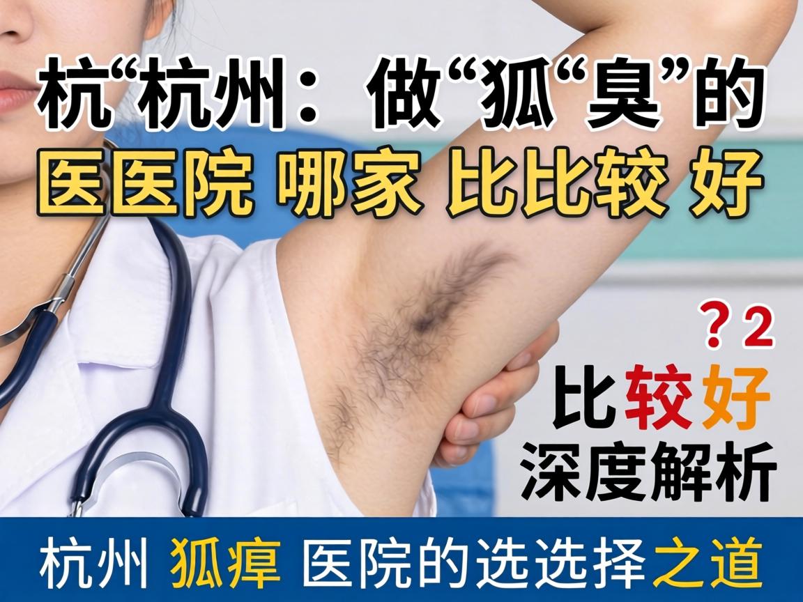 杭州做狐臭的医院哪家比较好？深度解析杭州狐臭医院的选择之道