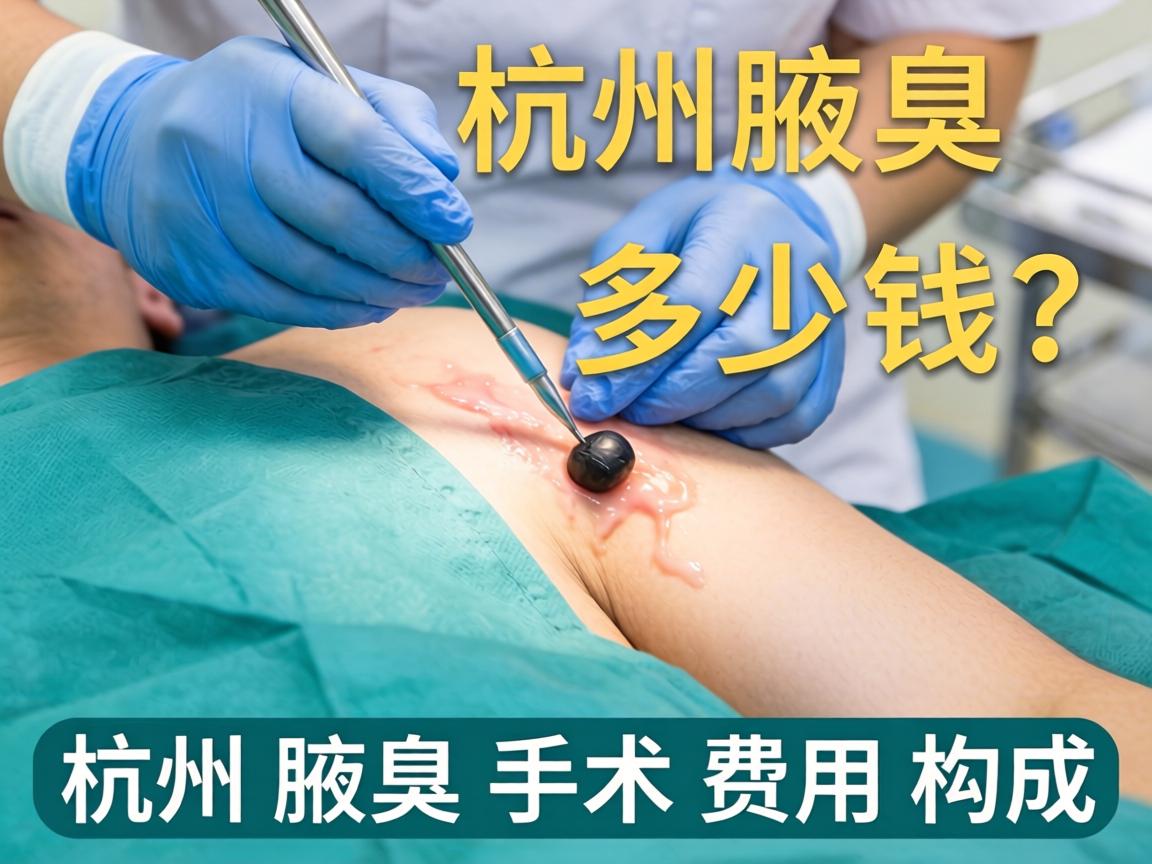 杭州腋臭手术多少钱？详解杭州腋臭手术费用构成