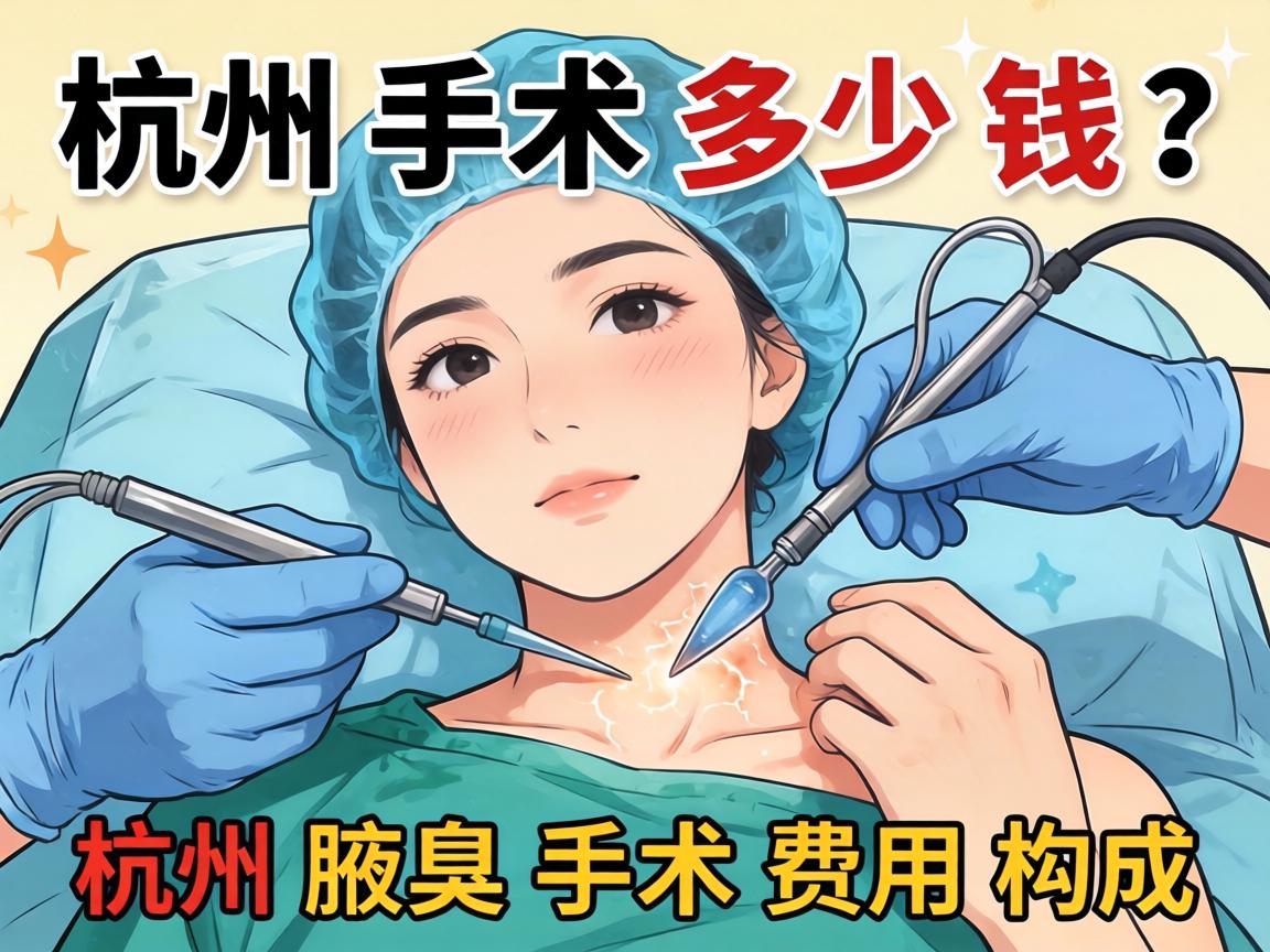 杭州腋臭手术多少钱？详解杭州腋臭手术费用构成