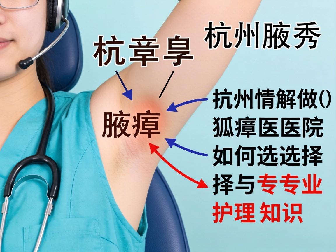 杭州腋秀解析，杭州做狐臭医院如何选择与专业护理知识