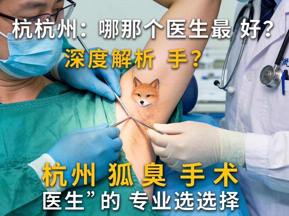 杭州狐臭手术哪个医生最好？深度解析杭州狐臭手术医生的专业选择