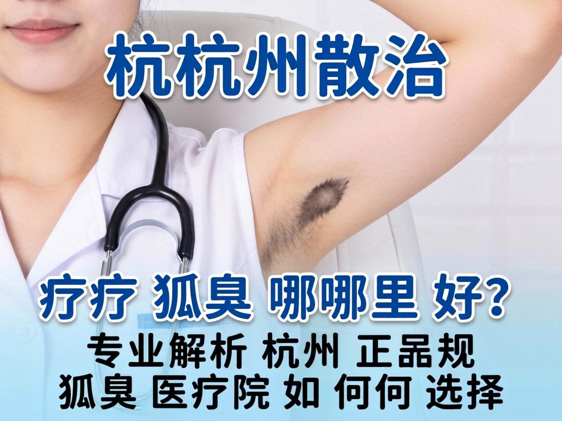 杭州治疗狐臭哪里好？专业解析杭州正规狐臭医院如何选择