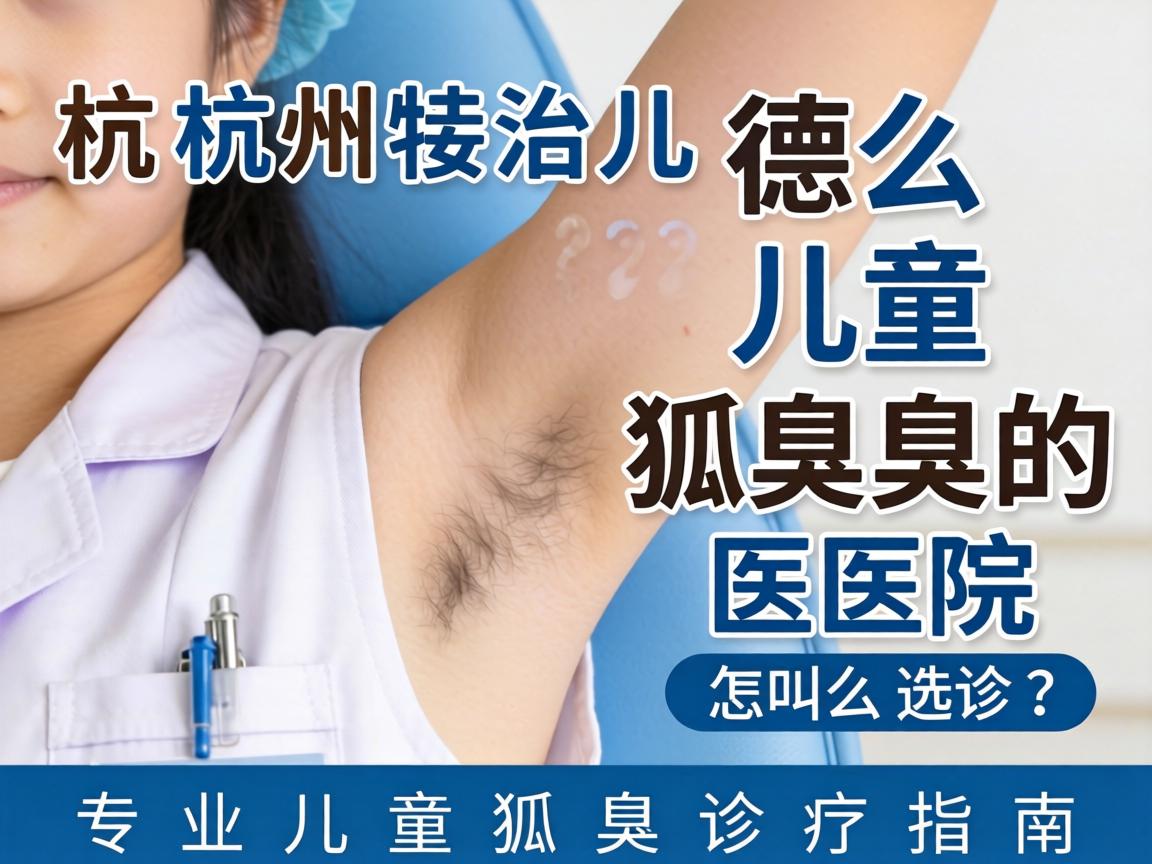 杭州治儿童狐臭的医院怎么选？专业儿童狐臭诊疗指南