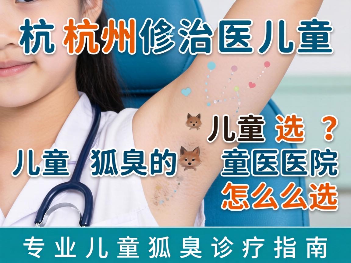 杭州治儿童狐臭的医院怎么选？专业儿童狐臭诊疗指南