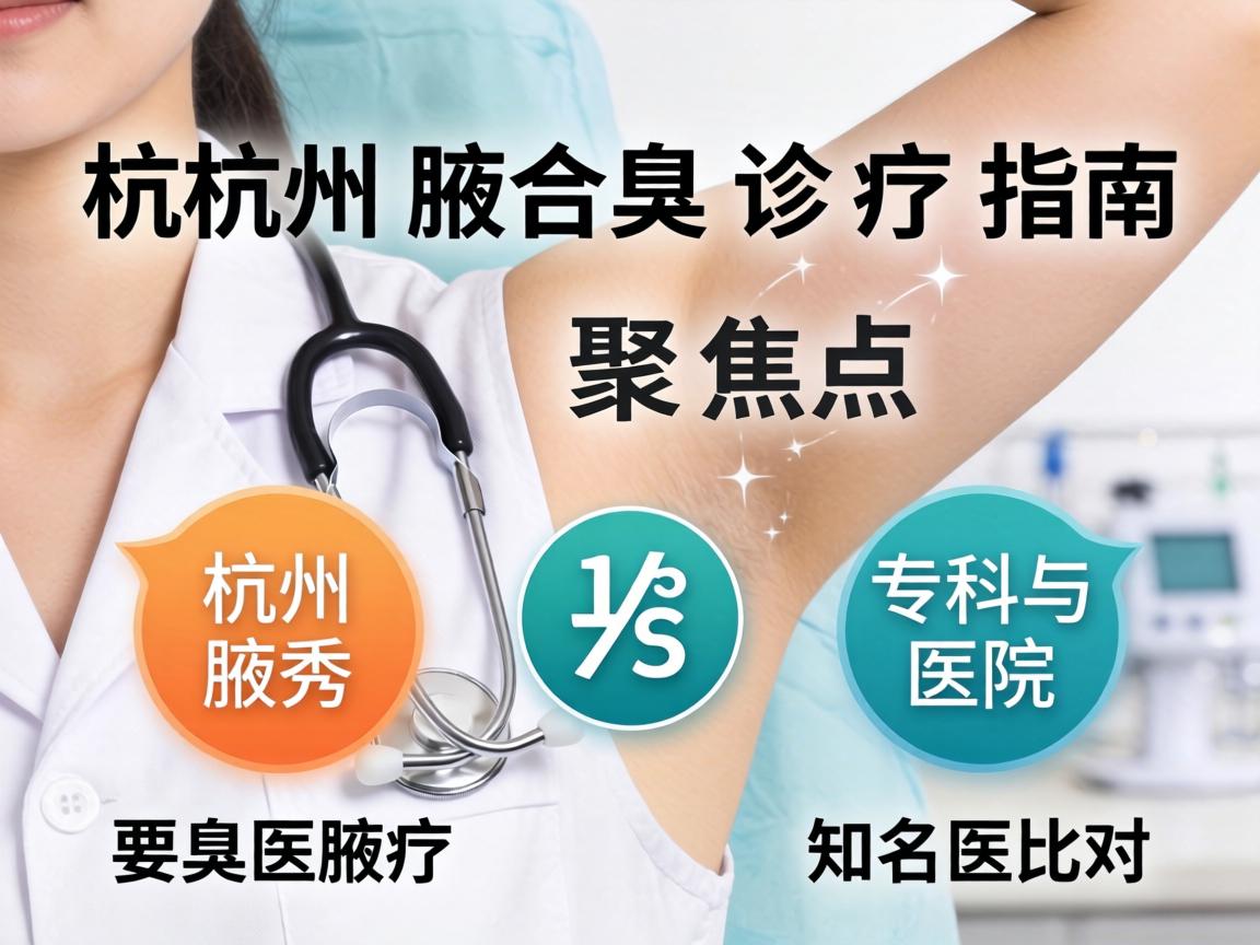 杭州腋臭诊疗指南，聚焦杭州腋秀专科与知名医院对比