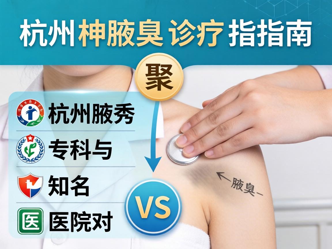 杭州腋臭诊疗指南，聚焦杭州腋秀专科与知名医院对比