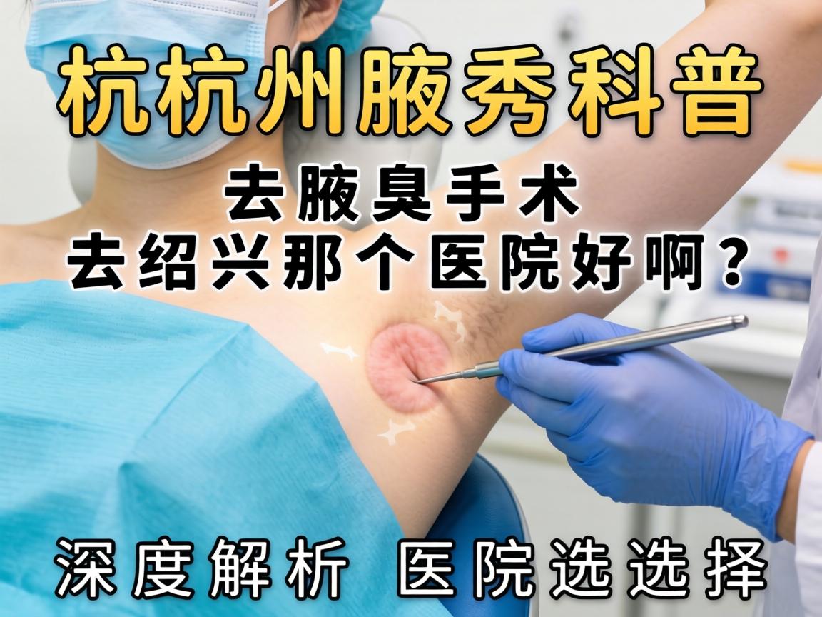 杭州腋秀科普，去腋臭手术去绍兴那个医院好啊？深度解析医院选择