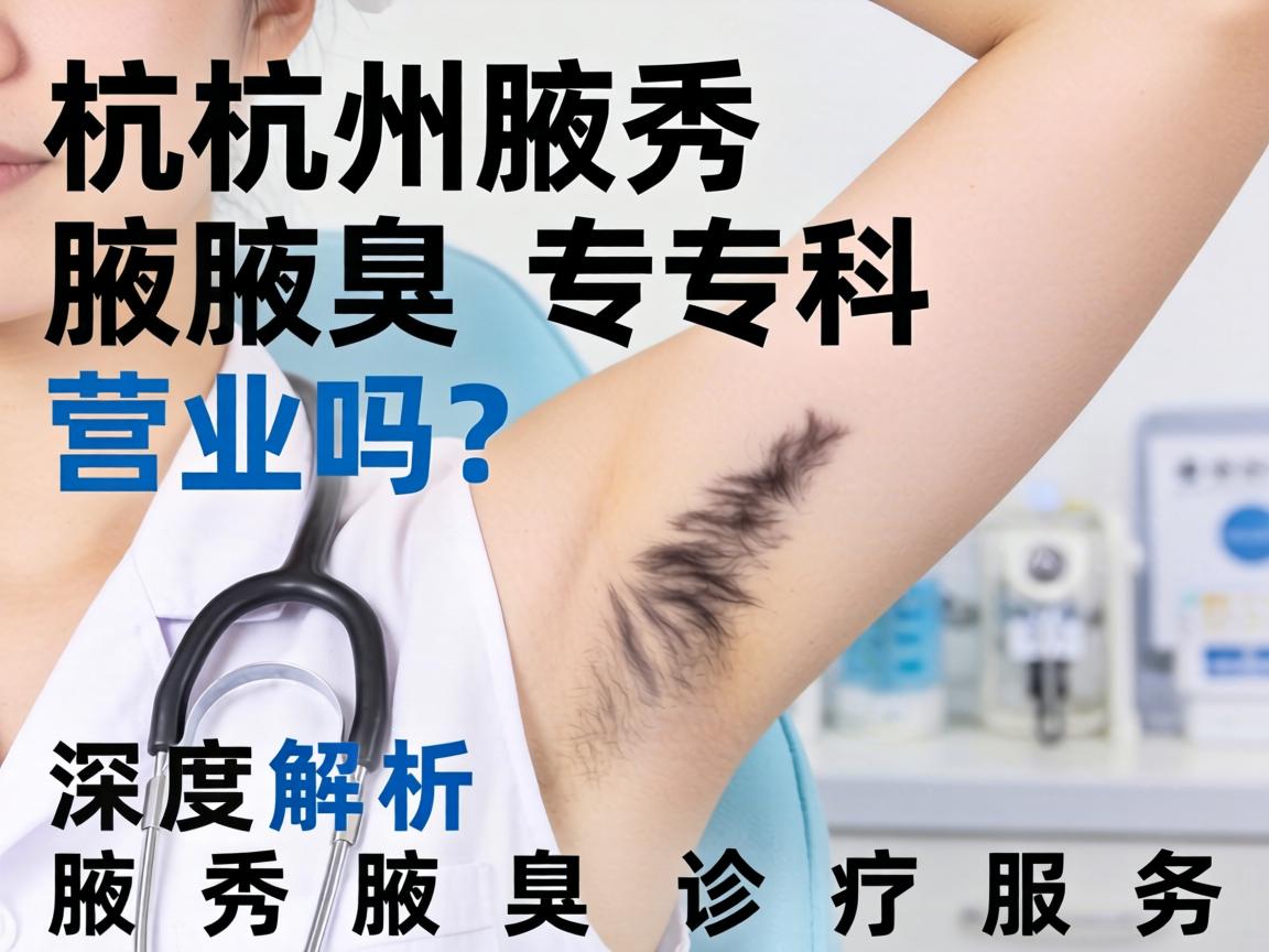 杭州腋秀腋臭专科营业吗？深度解析腋秀腋臭诊疗服务