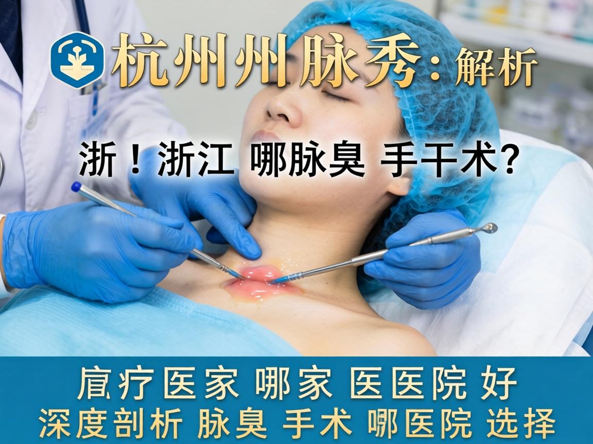 杭州腋秀解析，浙江腋臭手术哪家医院好，深度剖析腋臭手术医院选择