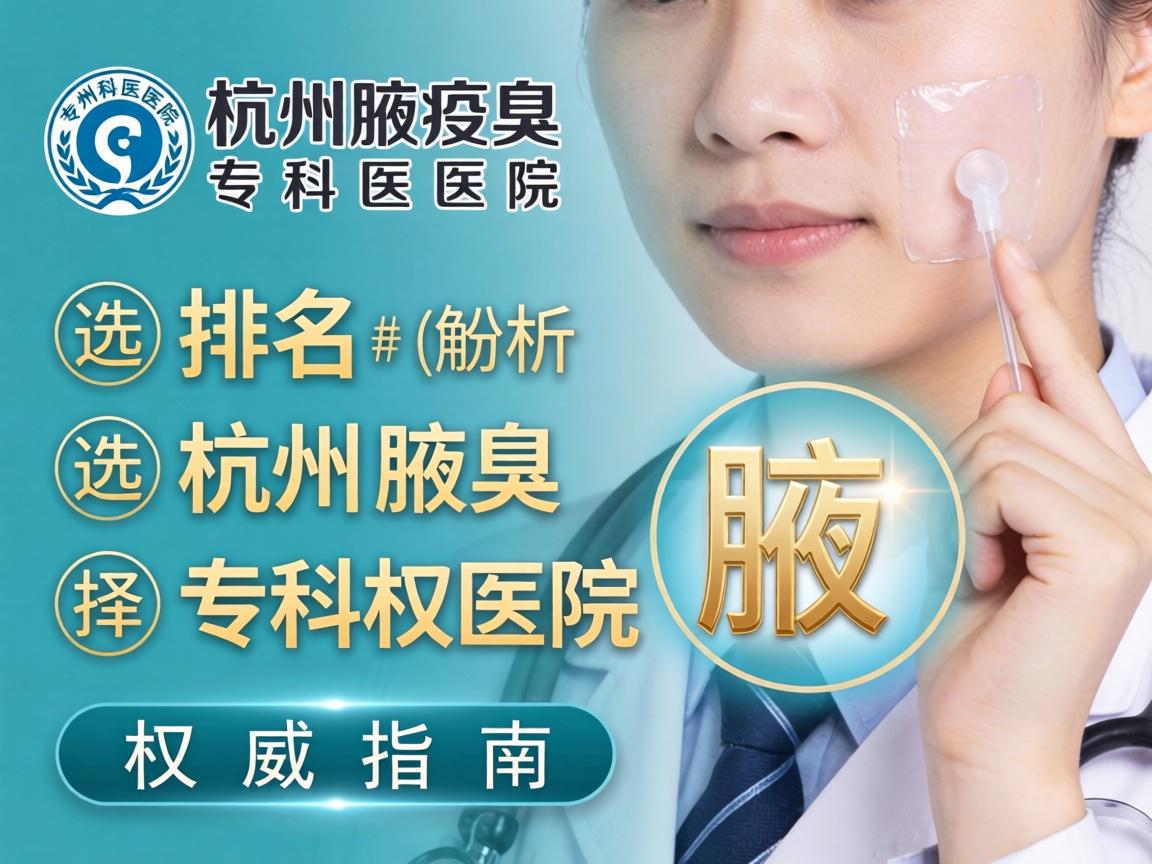 杭州腋臭专科医院排名解析，选择杭州腋臭专科医院的权威指南