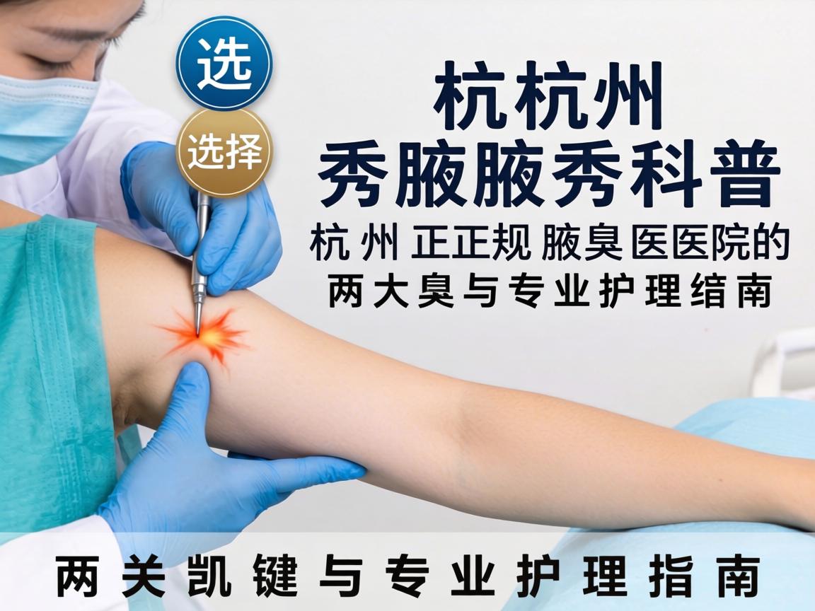 杭州腋秀科普，选择杭州正规腋臭医院的两大关键与专业护理指南