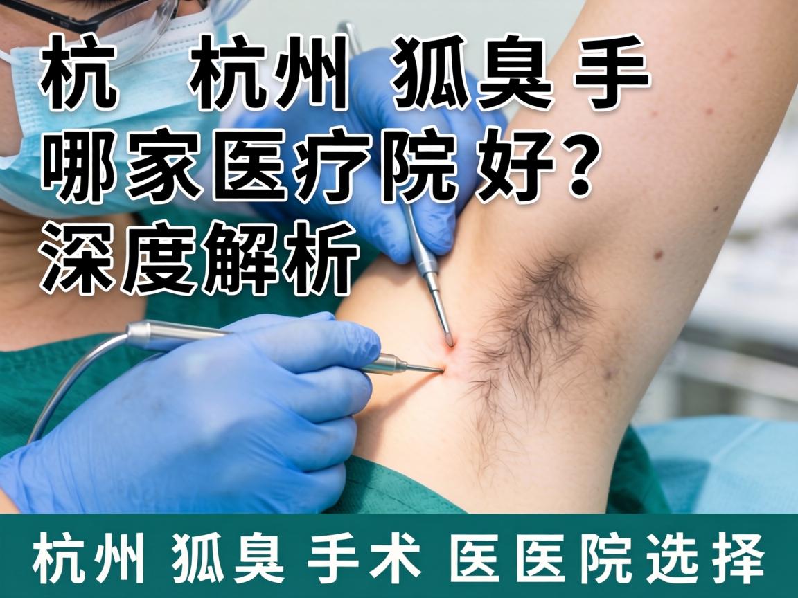 杭州狐臭手术哪家医院好？深度解析杭州狐臭手术医院选择