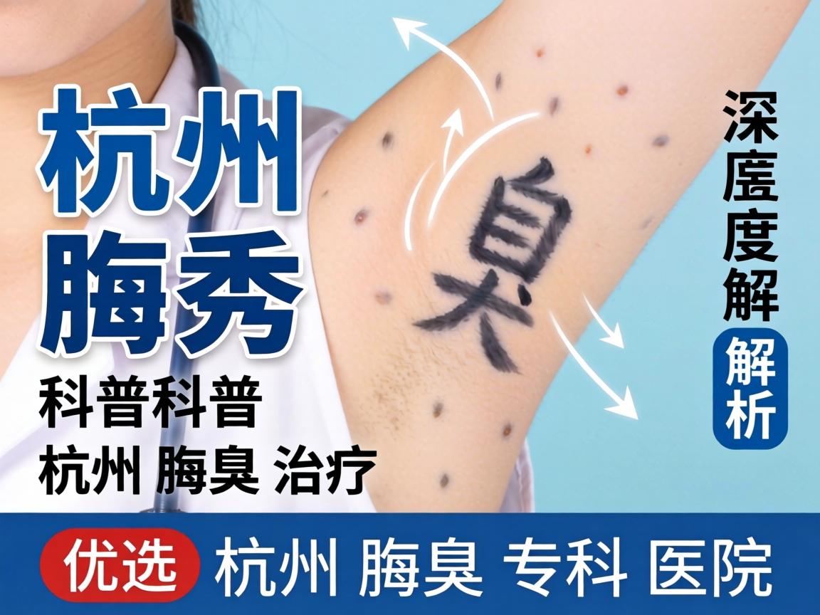 杭州腋秀科普，深度解析杭州腋臭治疗，优选杭州腋臭专科医院