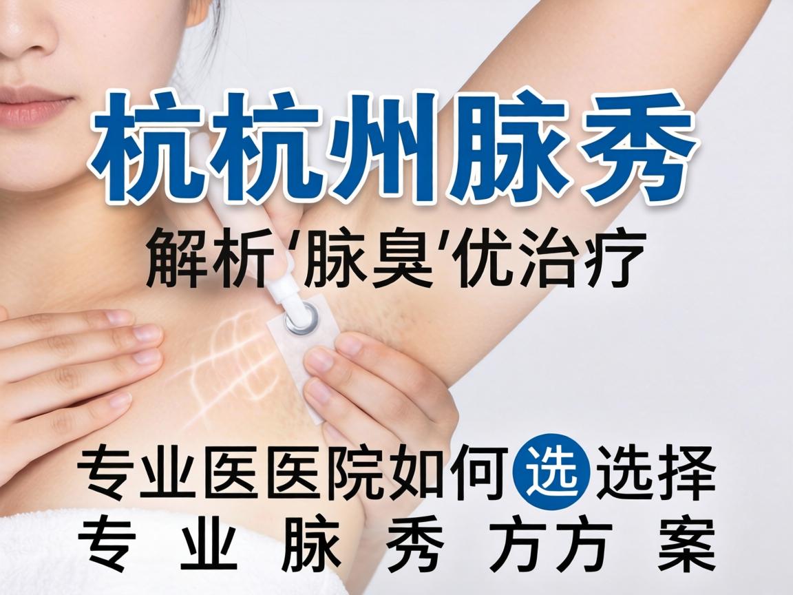 杭州腋秀解析腋臭治疗，专业医院如何选择专业腋秀方案