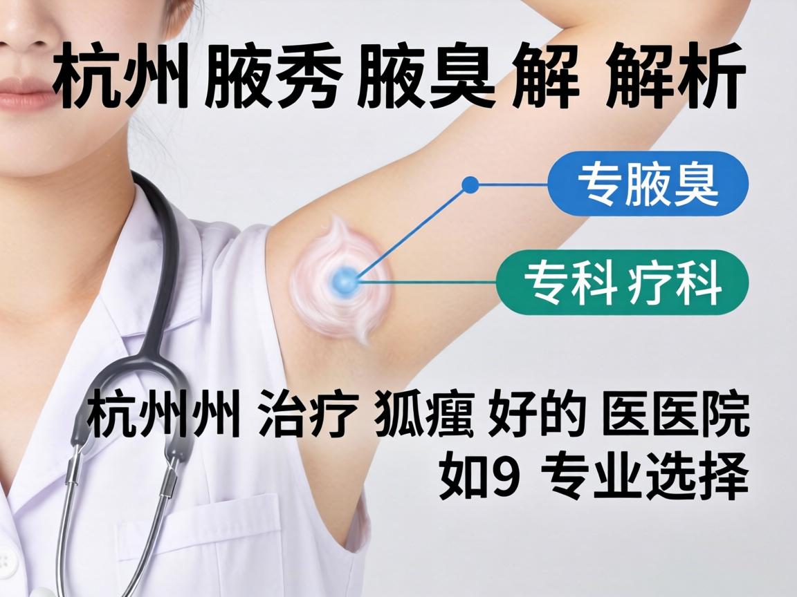 杭州腋秀腋臭专科解析，杭州治疗狐臭好的医院如何专业选择