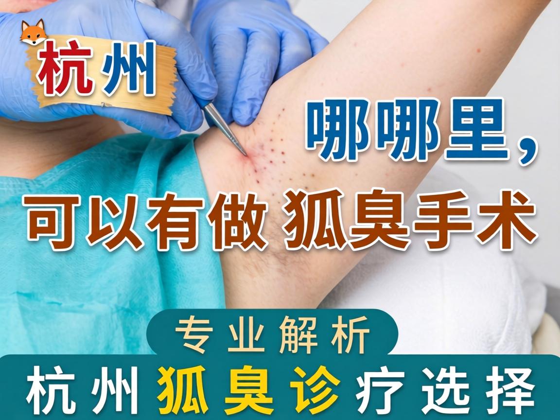 杭州哪里可以做狐臭手术？专业解析杭州狐臭诊疗选择