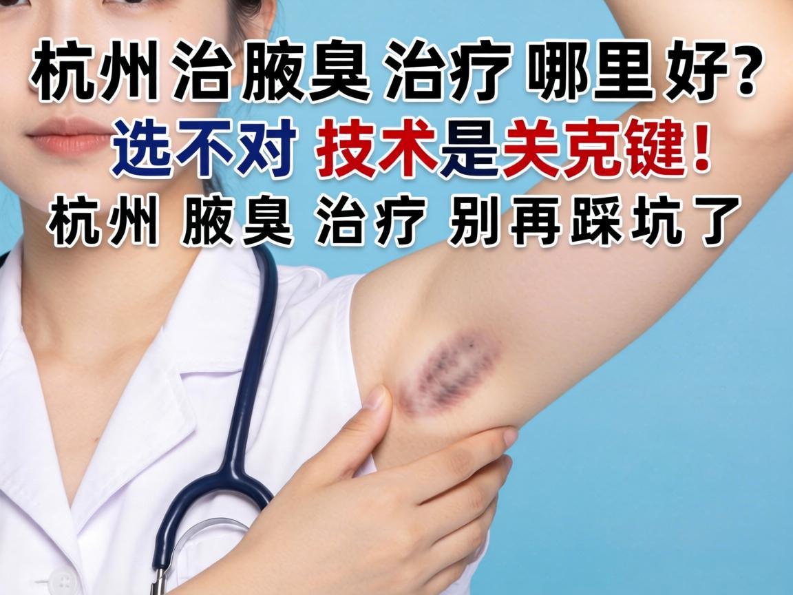 杭州腋臭治疗哪里好？选对技术是关键！杭州腋臭治疗别再踩坑了