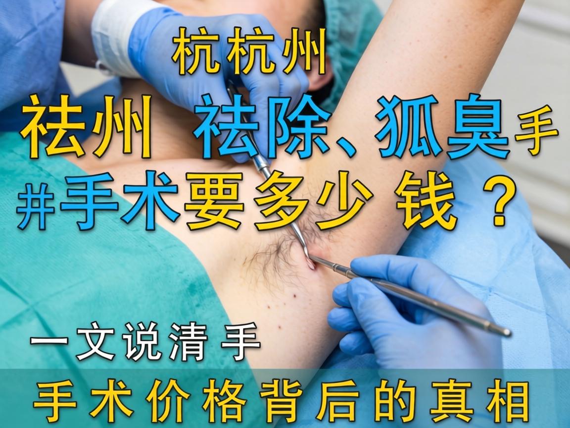 杭州祛除狐臭手术要多少钱？一文说清手术价格背后的真相