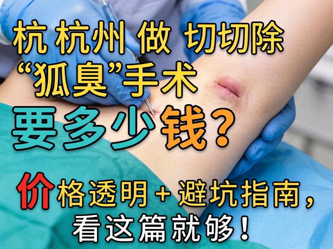 杭州做切除狐臭手术要多少钱？价格透明+避坑指南，看这篇就够！