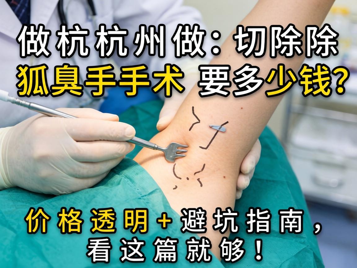 杭州做切除狐臭手术要多少钱？价格透明+避坑指南，看这篇就够！