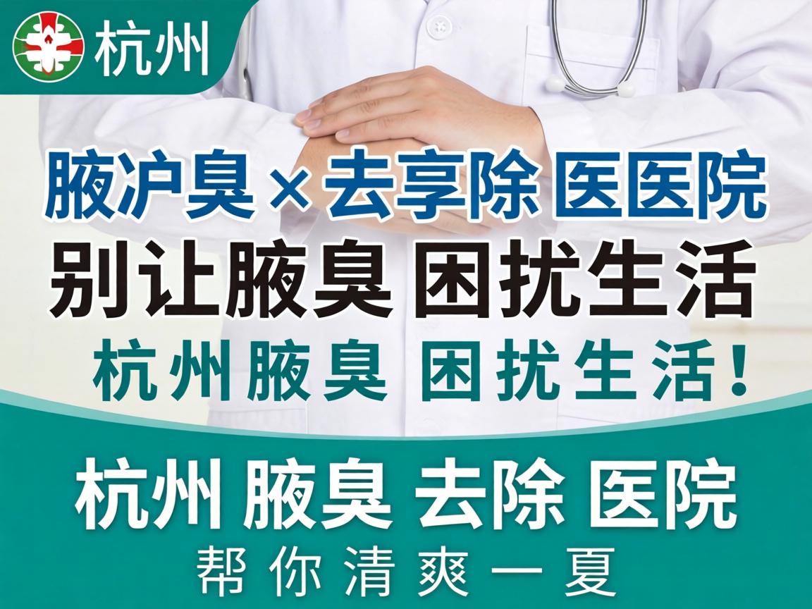 杭州腋臭去除医院，别让腋臭困扰生活，杭州腋臭去除医院帮你清爽一夏