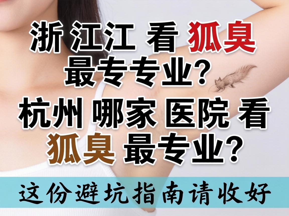 浙江看狐臭最专业？杭州哪家医院看狐臭最专业？这份避坑指南请收好