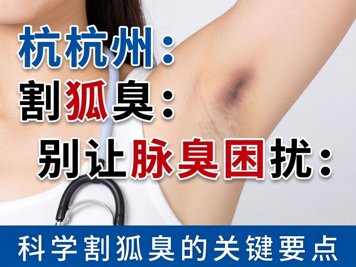 杭州割狐臭，别让腋臭困扰，科学割狐臭的关键要点