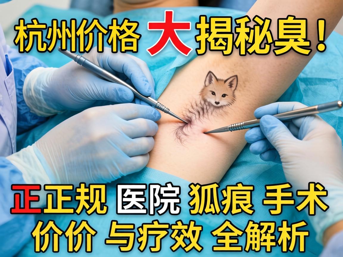 杭州狐臭手术价格大揭秘！正规医院狐臭手术价格与疗效全解析