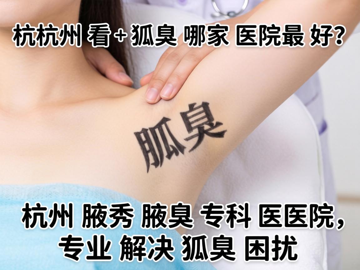 杭州看狐臭哪家医院最好？杭州腋秀腋臭专科医院，专业解决狐臭困扰