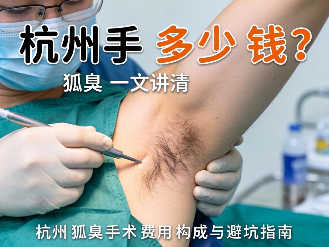 杭州狐臭手术多少钱？一文讲清杭州狐臭手术费用构成与避坑指南