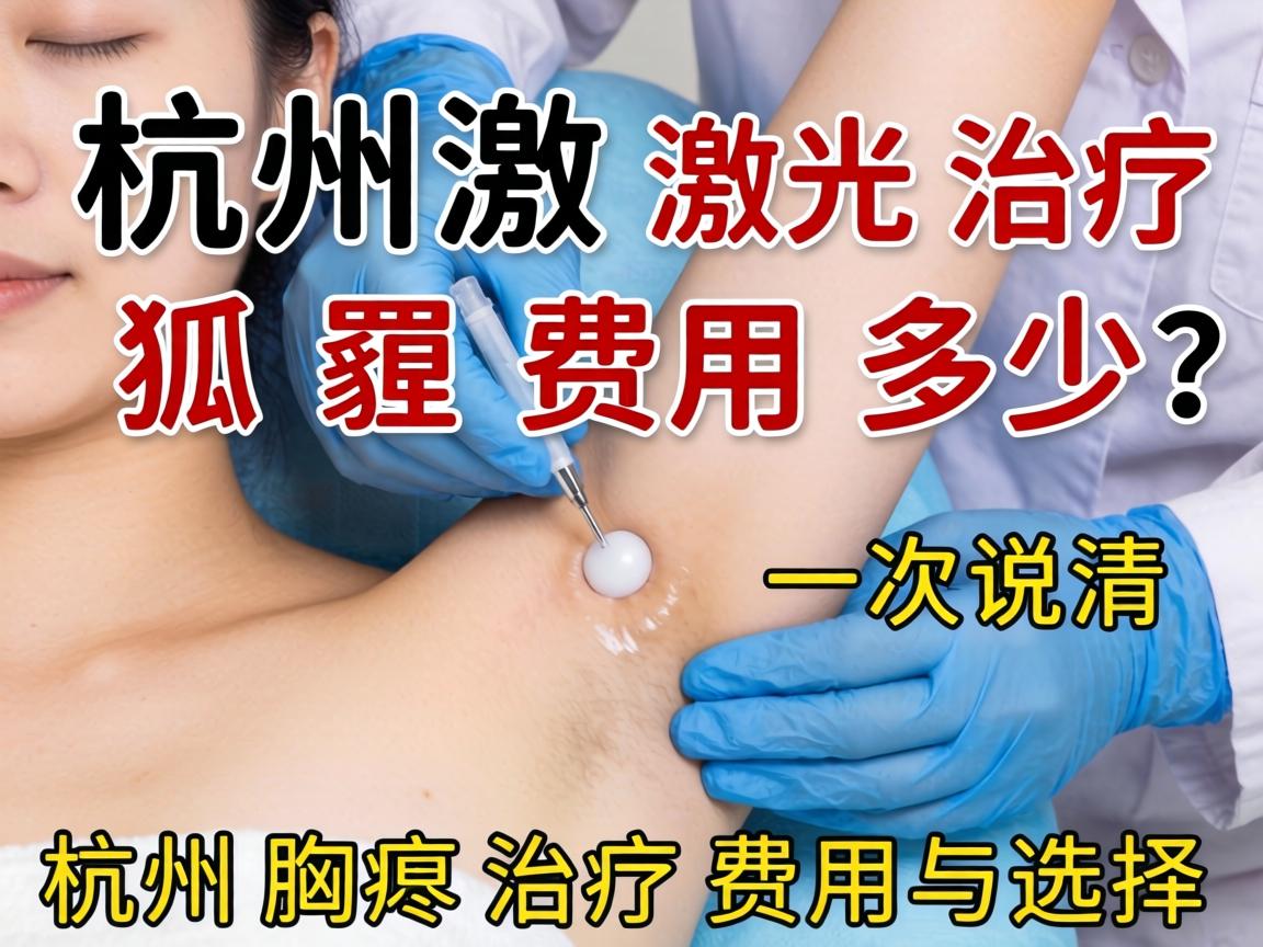 杭州激光治疗狐臭费用多少？一次说清杭州腋臭治疗费用与选择
